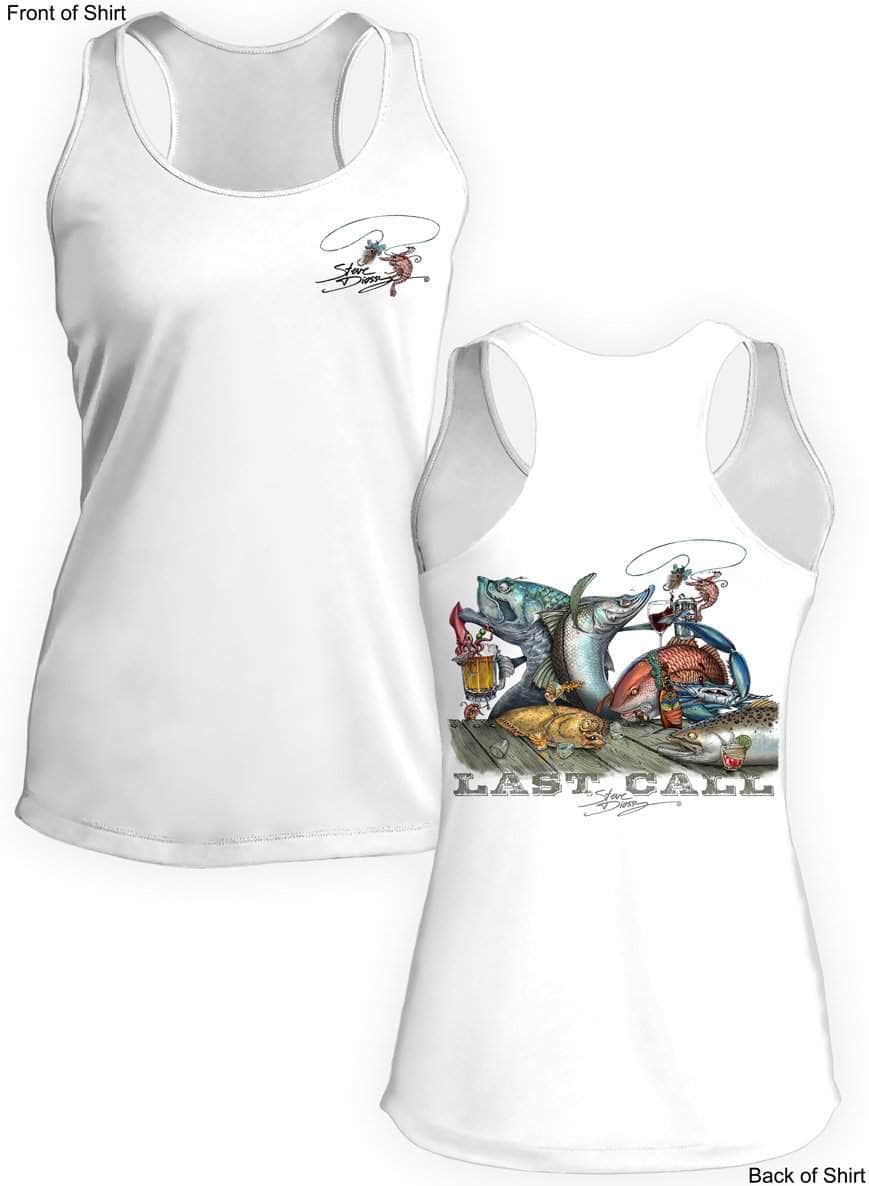 Last Call- Ladies Racerback Tank-100% Polyester